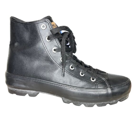 Mudd Shoes - Mudd Women's Jupiter High Top Platform Sneakers Black Faux Leather Sz 11